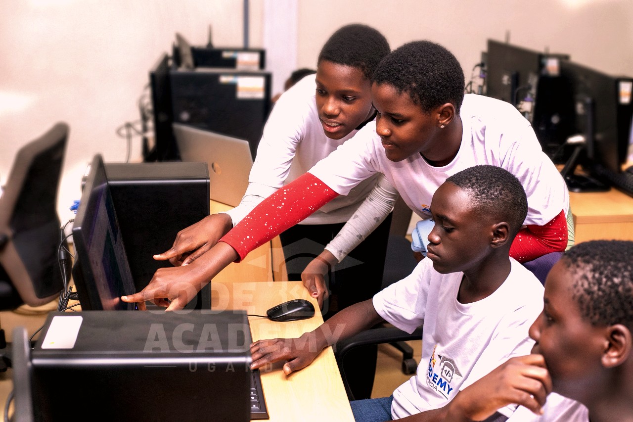 A student engaged in learning on a computer.