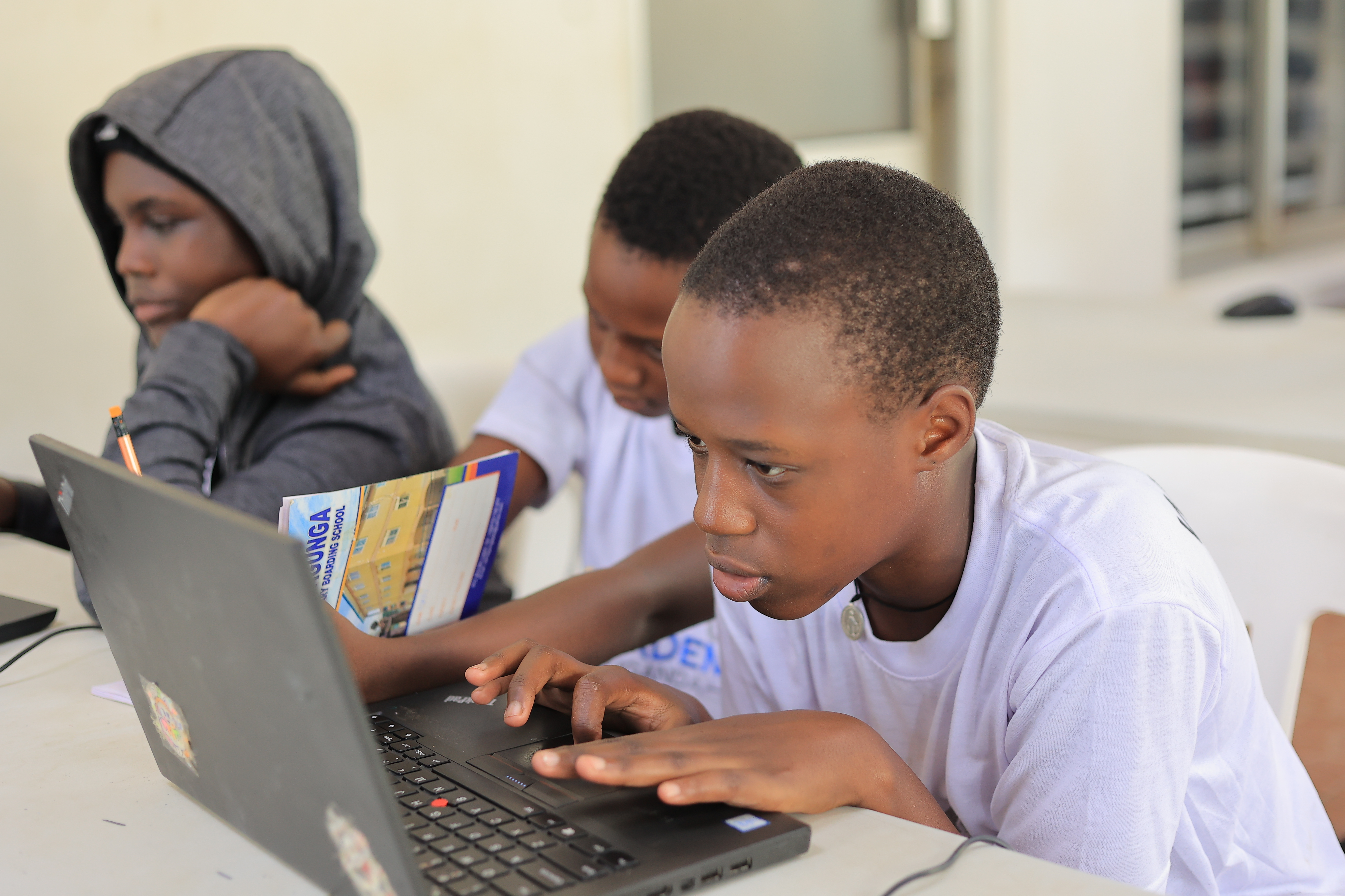 Students at Code Academy Uganda